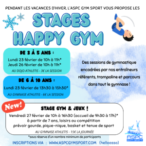 Stage Happy GYM Février 2026