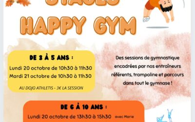 Stage Happy GYM octobre 2025