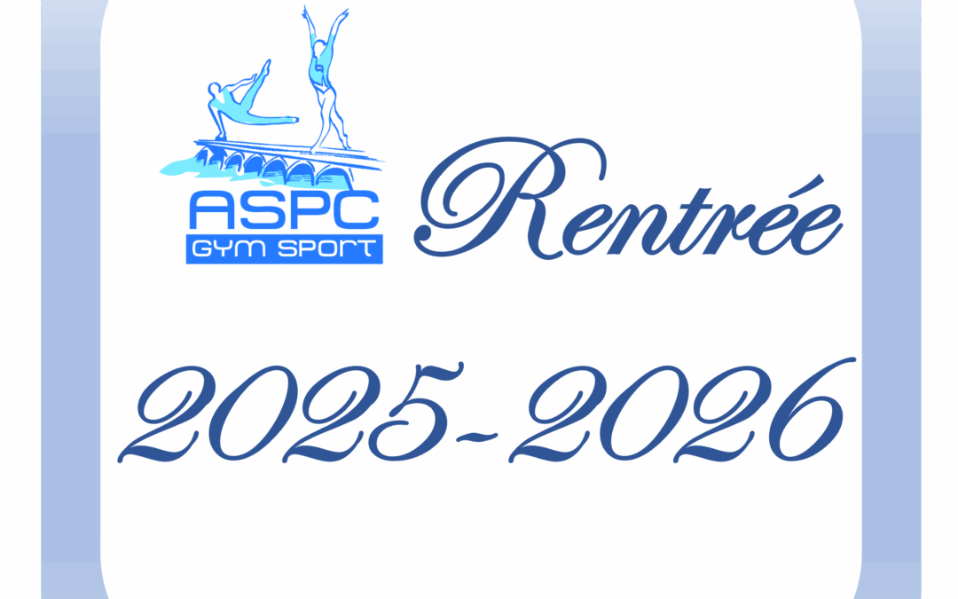 Rentrée aspcgymsport gymnastique 2026