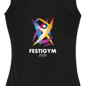 Débardeur noir floqué FestiGym 2026