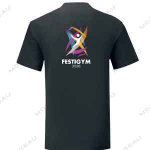T-Shirt noir floqué FestiGym