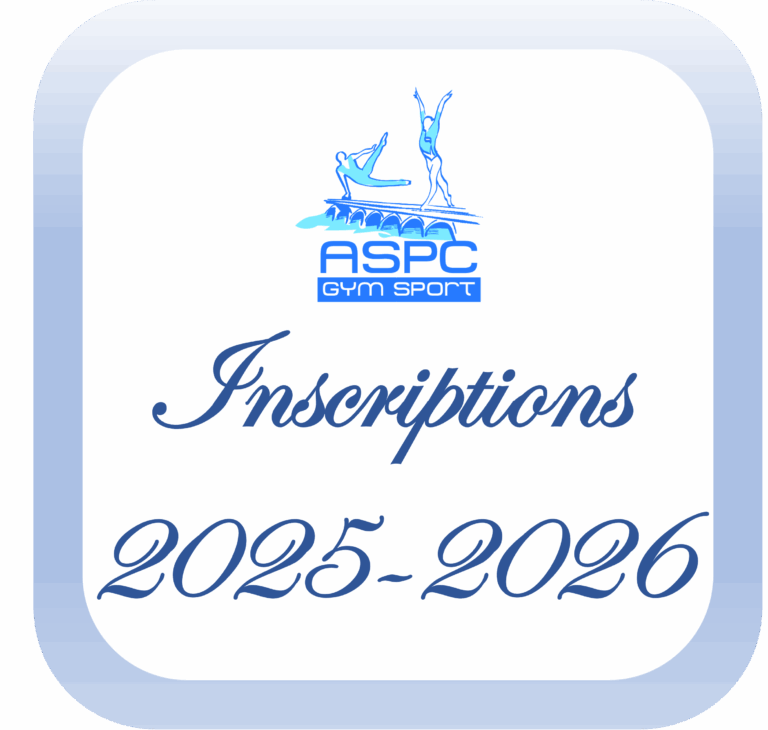 ASPC GYMSPORT , inscriptions GYMNASTIQUE saison 2025 2026